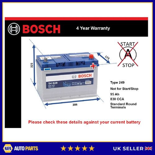 Battery fits lexus is220d - battery,