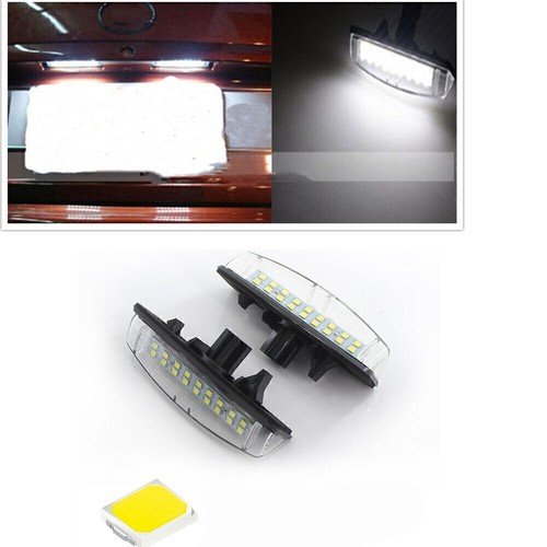 1pair white led license number - led,