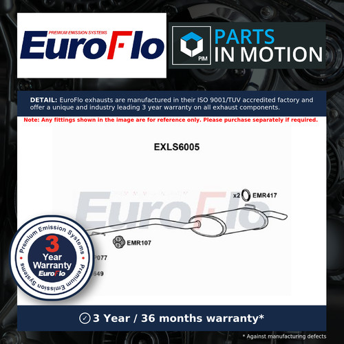 Exhaust back rear box fits - back,