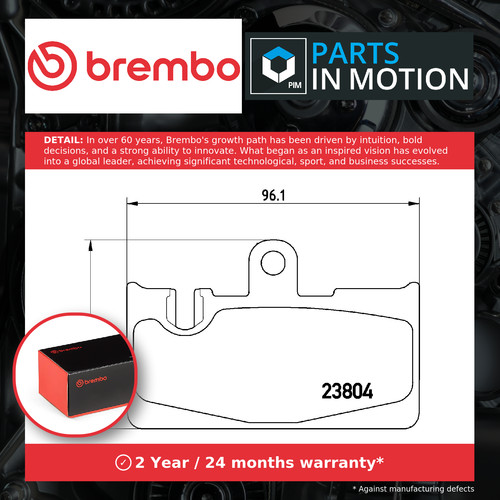 Brake pads set - pads, fits